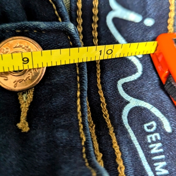 Classic INC Skinny Leg Regular Fit Women's Blue Jeans w/ Stretch - Picture 7 of 10
